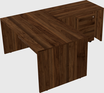 L-shaped office desk