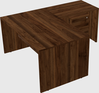 L-shaped office desk