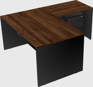 L-shaped office desk