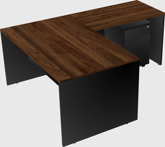 L-shaped office desk
