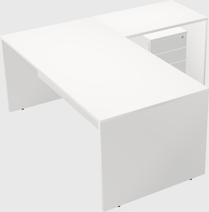 L-shaped office desk