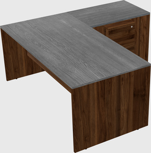 L-shaped office desk