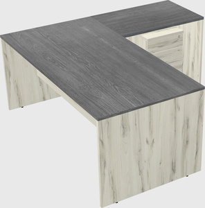 L-shaped office desk