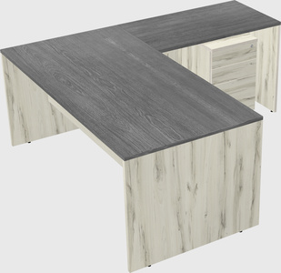 L-shaped office desk