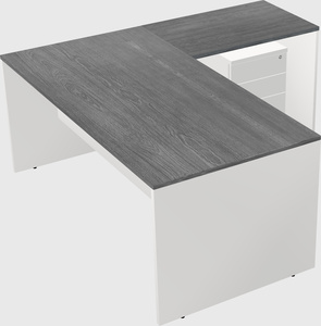 L-shaped office desk