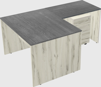 L-shaped office desk