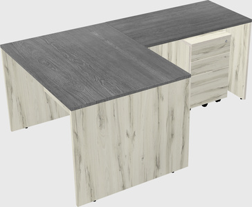 L-shaped office desk