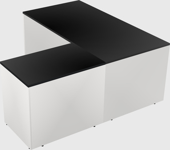 L-shaped office desk