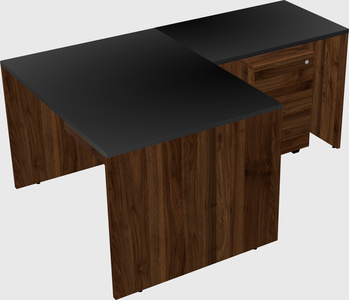 L-shaped office desk
