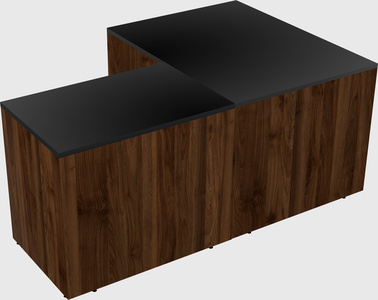 L-shaped office desk