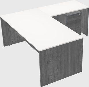 L-shaped office desk