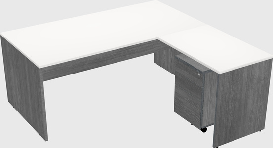 L-shaped office desk