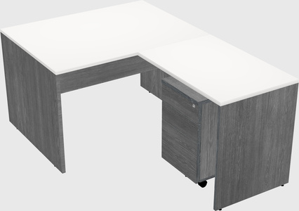 L-shaped office desk