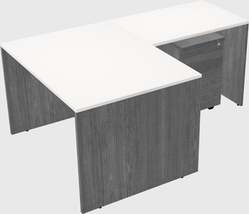 L-shaped office desk
