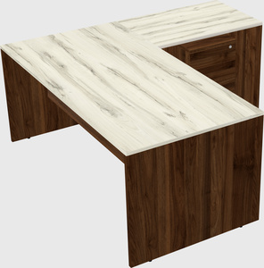L-shaped office desk