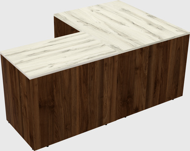 L-shaped office desk