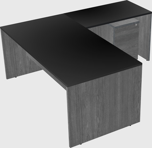 L-shaped office desk