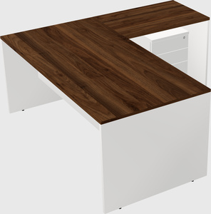 L-shaped office desk