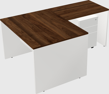 L-shaped office desk