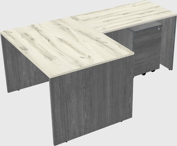 L-shaped office desk