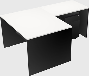 L-shaped office desk