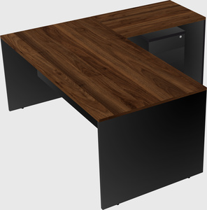 L-shaped office desk