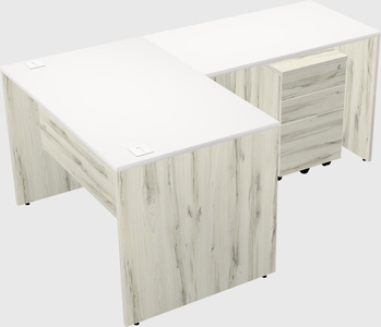 L-shaped office desk