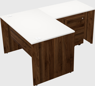 L-shaped office desk