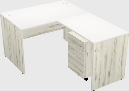 L-shaped office desk