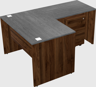 L-shaped office desk