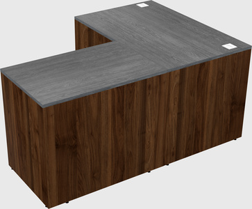 L-shaped office desk