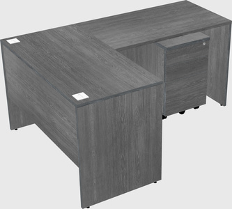 L-shaped office desk