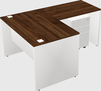 L-shaped office desk