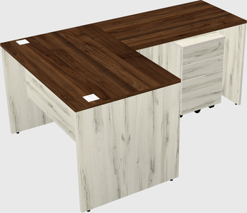 L-shaped office desk
