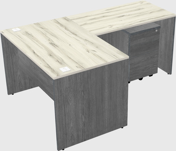 L-shaped office desk