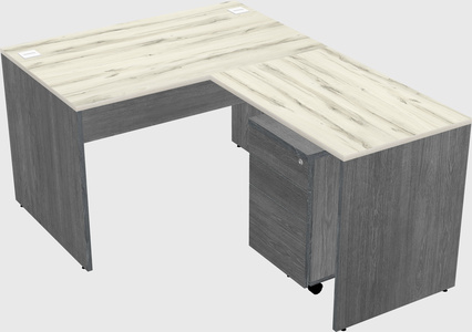 L-shaped office desk