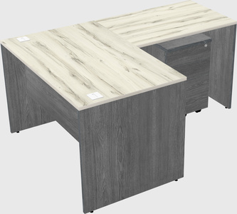 L-shaped office desk