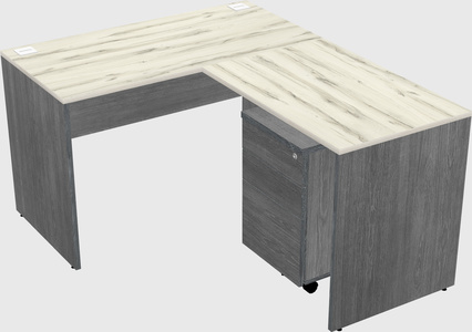 L-shaped office desk