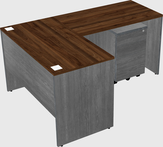 L-shaped office desk