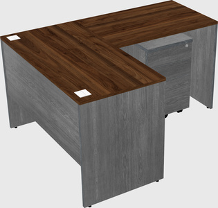 L-shaped office desk