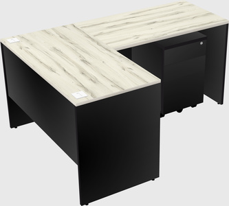 L-shaped office desk