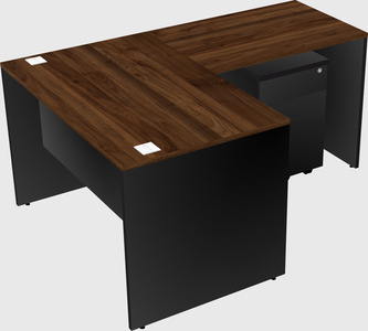 L-shaped office desk