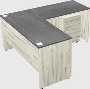 L-shaped office desk