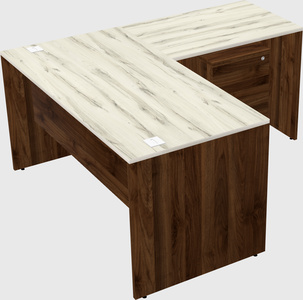 L-shaped office desk