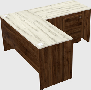 L-shaped office desk