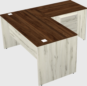 L-shaped office desk