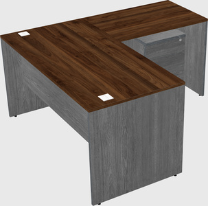 L-shaped office desk