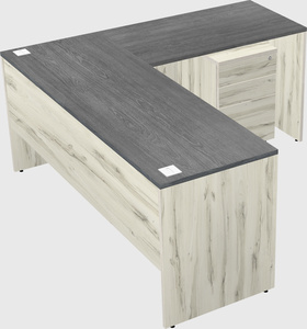 L-shaped office desk