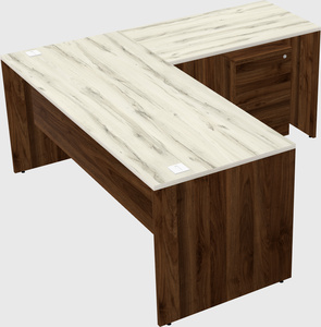 L-shaped office desk