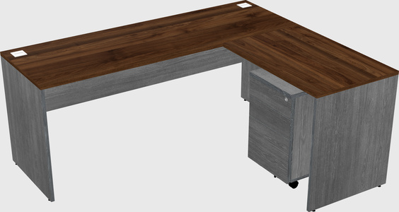 L-shaped office desk